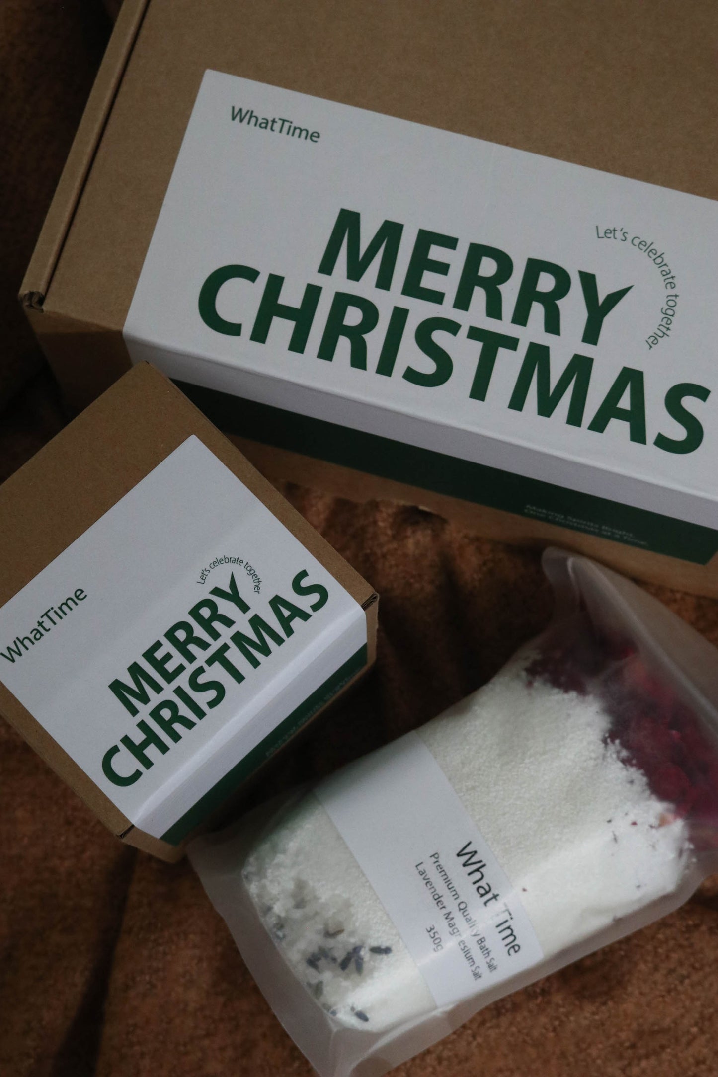 Christmas Candle & Bath Salt Gift Box