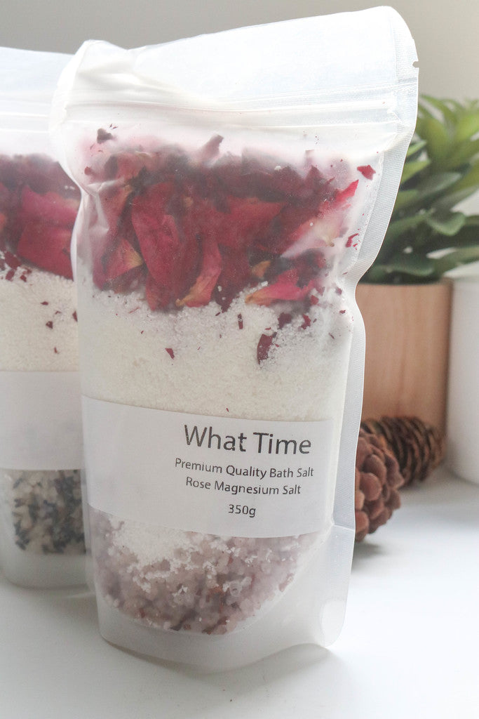 Rose Petal and Magnesium Bath Salt 350g